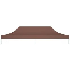 TRUE DEAL Toit De Tente De Réception 6x3 M Marron 270 G/m² 9 TRUE DEAL Toit De Tente De Réception 6x3 M Marron 270 G/m² -Pergola Soldes 30363889 3