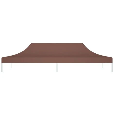 TRUE DEAL Toit De Tente De Réception 6x3 M Marron 270 G/m² 5 TRUE DEAL Toit De Tente De Réception 6x3 M Marron 270 G/m² – Image 3
