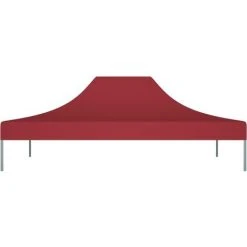 TRUE DEAL Toit De Tente De Réception 4x3 M Bordeaux 270 G/m² 9 TRUE DEAL Toit De Tente De Réception 4x3 M Bordeaux 270 G/m² -Pergola Soldes 30363916 3