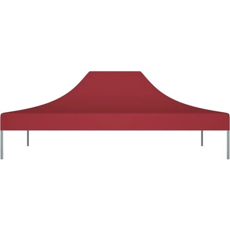 TRUE DEAL Toit De Tente De Réception 4x3 M Bordeaux 270 G/m² 5 TRUE DEAL Toit De Tente De Réception 4x3 M Bordeaux 270 G/m² – Image 3