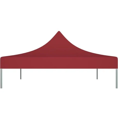 TRUE DEAL Toit De Tente De Réception 4x3 M Bordeaux 270 G/m² 6 TRUE DEAL Toit De Tente De Réception 4x3 M Bordeaux 270 G/m² – Image 4