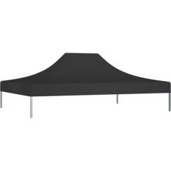 TRUE DEAL Toit De Tente De Réception 4x3 M Noir 270 G/m² 8 TRUE DEAL Toit De Tente De Réception 4x3 M Noir 270 G/m² -Pergola Soldes 30363919 2