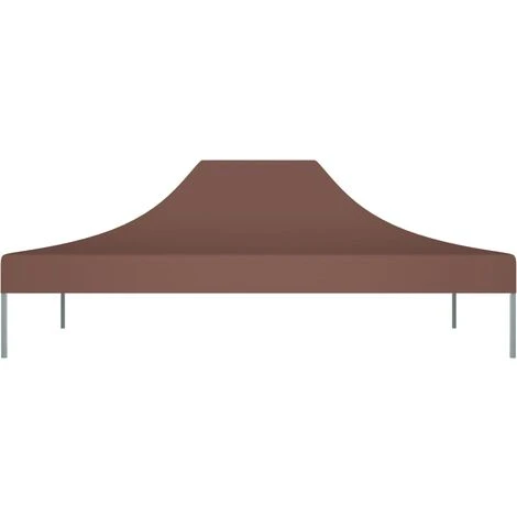 TRUE DEAL Toit De Tente De Réception 4,5x3 M Marron 270 G/m² 5 TRUE DEAL Toit De Tente De Réception 4,5x3 M Marron 270 G/m² – Image 3
