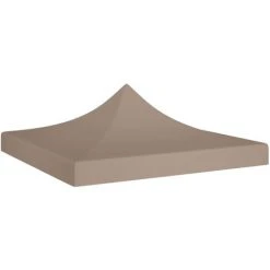 ASUPERMALL Toit De Tente De Reception 3x3 M Taupe 270 G/m²