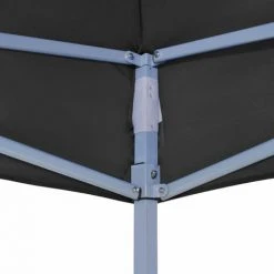ASUPERMALL Toit De Tente De Reception 4x3 M Noir 270 G/m² -Pergola Soldes 30381548 3