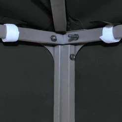 VidaXL Toile De Toit De Belvédère 2 Niveaux 310 G/m² 4x3 M Noir - Noir -Pergola Soldes 30778415 5