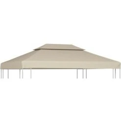 TRUE DEAL Recouvrement De Remplacement D'auvent 310 G/m² 3 X 4 M Beige
