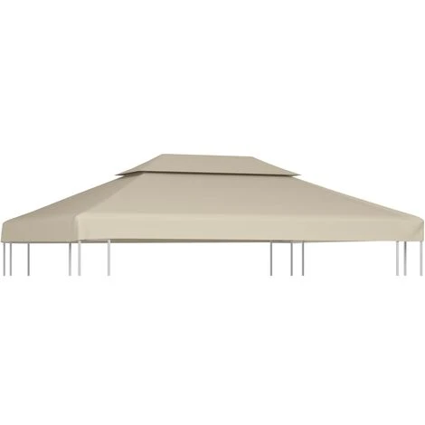 TRUE DEAL Recouvrement De Remplacement D'auvent 310 G/m² 3 X 4 M Beige 3 TRUE DEAL Recouvrement De Remplacement D'auvent 310 G/m² 3 X 4 M Beige
