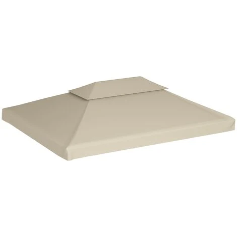 TRUE DEAL Recouvrement De Remplacement D'auvent 310 G/m² 3 X 4 M Beige 4 TRUE DEAL Recouvrement De Remplacement D'auvent 310 G/m² 3 X 4 M Beige – Image 2