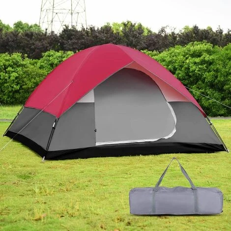 COSTWAY Tente De Camping Étanche 6 Personnes Double Couche Tente Familiale Pour Pique-nique Randonnée 300X300X165CM 3 COSTWAY Tente De Camping Étanche 6 Personnes Double Couche Tente Familiale Pour Pique-nique Randonnée 300X300X165CM