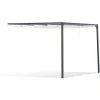 Outsunny Pergola Adossable Retractable Dim. 3L X 3l X 2,3H M Pavillon De Jardin Toile Polyester Haute Densité Crème Structure Métal époxy Gris -Pergola Soldes 31653892 1