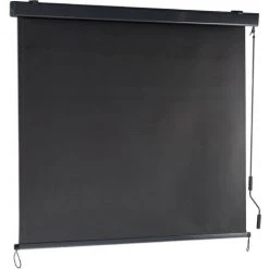 Relaxdays Auvent Perpendiculaire, 250x160 Cm, Protection Solaire, Privée, Balcon Et Terrasse, Manivelle, Anthracite.