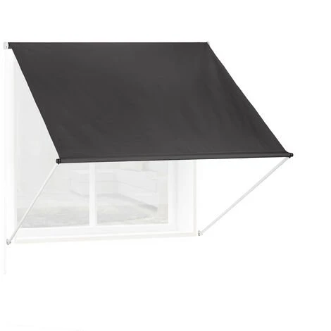 Relaxdays Auvent Rétractable, Occultant, Pour Fenêtres, Protection Contre Rayons UV, Avec Câble Tailles, Anthracite 3 Relaxdays Auvent Rétractable, Occultant, Pour Fenêtres, Protection Contre Rayons UV, Avec Câble Tailles, Anthracite