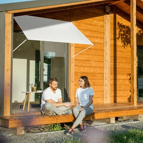 Relaxdays Auvent Rétractable, Occultant, Pour Fenêtres Protection Contre Rayons UV, Avec Câble Tailles, 120x150 Cm Beige 5 Relaxdays Auvent Rétractable, Occultant, Pour Fenêtres Protection Contre Rayons UV, Avec Câble Tailles, 120x150 Cm Beige – Image 3