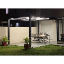 GREEN OUTSIDE Pergola Bioclimatique ACTUAL 3x4m, électrique Avec éclairage LED. Qualité PRO -Pergola Soldes 31903288 5