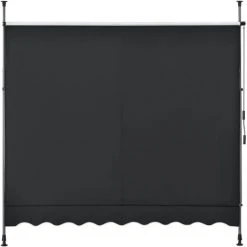 Store Banne Téléscopique Acier Polyester 150 X 120 X 200-300 Cm Noir [pro.tec] -Pergola Soldes 31908491 5