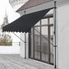 Store Banne Téléscopique Acier Polyester 400 X 120 X 200-300 Cm Noir [pro.tec] -Pergola Soldes 31908531 1
