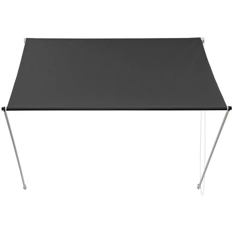 Auvent De Fenêtre Store Abri De Soleil Balcon Anthracite 3,5 X 1,2 M ML-Design 4 Auvent De Fenêtre Store Abri De Soleil Balcon Anthracite 3,5 X 1,2 M ML-Design – Image 2