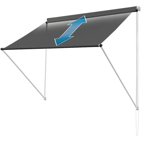 Auvent De Fenêtre Store Abri De Soleil Balcon Anthracite 3,5 X 1,2 M ML-Design 6 Auvent De Fenêtre Store Abri De Soleil Balcon Anthracite 3,5 X 1,2 M ML-Design – Image 4