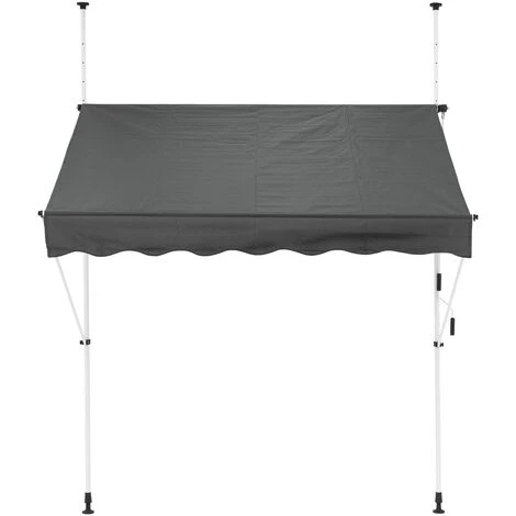 Store Banne Terrasse Balcon Auvent Rétractable Réglable 150x120cm Gris ML-Design 4 Store Banne Terrasse Balcon Auvent Rétractable Réglable 150x120cm Gris ML-Design – Image 2