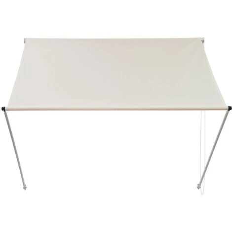 Auvent De Fenêtre Store Abri De Soleil Balcon Jardin Beige 3,5 X 1,2 M ML-Design 4 Auvent De Fenêtre Store Abri De Soleil Balcon Jardin Beige 3,5 X 1,2 M ML-Design – Image 2