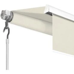 IDMARKET Store Banne Manuel 3,80x3 M écru - Ecru -Pergola Soldes 32100465 4