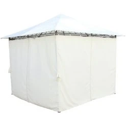 Tonnelle De Jardin Gazebo Tente Pour Extérieur Acier Chillvert Milos 295x295x250 Cm Rideaux Beige 9 Tonnelle De Jardin Gazebo Tente Pour Extérieur Acier Chillvert Milos 295x295x250 Cm Rideaux Beige -Pergola Soldes 32290186 3
