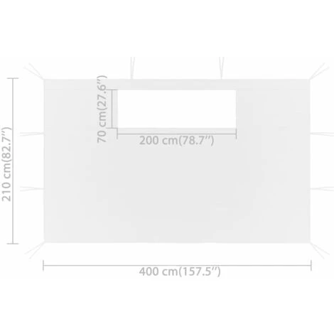 VidaXL Parois Latérales De Belvédère Avec Fenêtres 2 Pcs Blanc - Blanc 7 VidaXL Parois Latérales De Belvédère Avec Fenêtres 2 Pcs Blanc - Blanc – Image 5