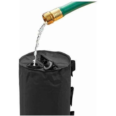 THSINDE Lot De 2 Poids D'eau Pour Auvent Pour Tente Pour Pieds Sac De Sable Fixe Contrepoids De Parasol Sac D'eau Pour Tonnelle, Terrasse, Abris, Piscine - Noir 3 THSINDE Lot De 2 Poids D'eau Pour Auvent Pour Tente Pour Pieds Sac De Sable Fixe Contrepoids De Parasol Sac D'eau Pour Tonnelle, Terrasse, Abris, Piscine - Noir