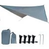 THSINDE Étanche Camping Bâche Multifonctionnel Tente Soleil Abri Ombre Patio Auvent Couvert Pour Camping, Randonnée Et Équipement De Survie, Léger Et Compact,gris 1 THSINDE Étanche Camping Bâche Multifonctionnel Tente Soleil Abri Ombre Patio Auvent Couvert Pour Camping, Randonnée Et Équipement De Survie, Léger Et Compact,gris -Pergola Soldes 32701173 1