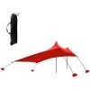 ASUPERMALL Auvent De Tente De Plage Avec Sacs De Sable Pour Le Camping, La Peche, La Randonnee, Le Parc De Plage Arriere, 210 * 170 * 150Cm, Rouge -Pergola Soldes 32804659 1