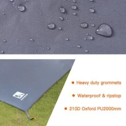 ASUPERMALL Tapis De Sol De Tente Exterieure Impermeable, Tapis De Pique-Nique Epais, Tapis De Plage Durable, Pour Trois Personnes, 180 * 210 Cm -Pergola Soldes 32804698 4