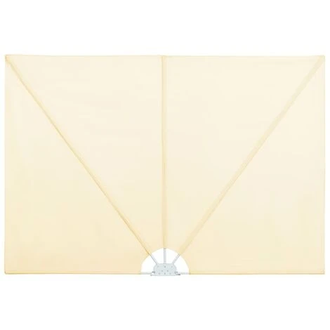 TRUE DEAL Auvent Latéral Pliable De Terrasse Crème 300 X 200 Cm 4 TRUE DEAL Auvent Latéral Pliable De Terrasse Crème 300 X 200 Cm – Image 2