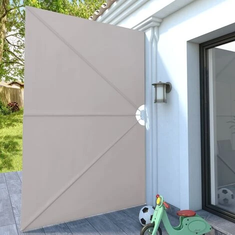 TRUE DEAL Auvent Latéral Pliable De Terrasse Crème 300 X 200 Cm 5 TRUE DEAL Auvent Latéral Pliable De Terrasse Crème 300 X 200 Cm – Image 3