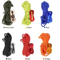 HAPPYSHOPPING Accessoires De Tente D'auvent De Boucle De Corde De Vent De Polyester Noir -Pergola Soldes 33108400 4