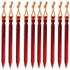 BETTERLIFE Hiker Piquets Tente, Sardines Tente Camping 18 Cm Avec Pochette De Rangement, Lot De 10(rouge) 2 BETTERLIFE Hiker Piquets Tente, Sardines Tente Camping 18 Cm Avec Pochette De Rangement, Lot De 10(rouge) -Pergola Soldes 33190497 1