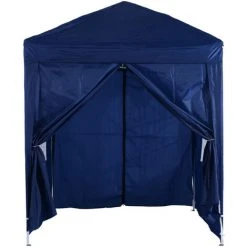 MH Tonnelle Tente De Réception Pliante Anti-UV BALI Bleu Marine -Pergola Soldes 33195547 5