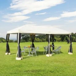 MH Grande Tonnelle Tente De Réception Ostara Pliante -Pergola Soldes 33195564 2