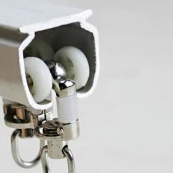 BETTERLIFE 10 Pièces Rouleaux De Rail Planeur De Voie De Rideau Plastique Twin à Roulettes En Alliage D'aluminium -Pergola Soldes 33230355 3