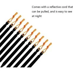 ILoveMilan Piquets De Tente, 10 Pièces Piquet De Fixation Pour Bache, Sardines Piquet, Pour Camping Randonnée Voyage Backpacking Activités Extérieur - Noir -Pergola Soldes 33252940 4