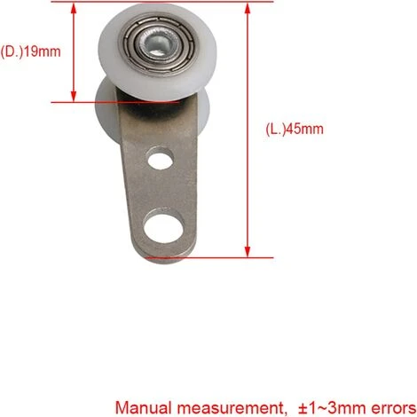 ILoveMilan Lot De 10 Roulettes Pour Baies Vitrées Ou Portes Coulissantes - En Métal Et En Plastique - 4, 5 X 1, 9 Cm 7 ILoveMilan Lot De 10 Roulettes Pour Baies Vitrées Ou Portes Coulissantes - En Métal Et En Plastique - 4, 5 X 1, 9 Cm – Image 5