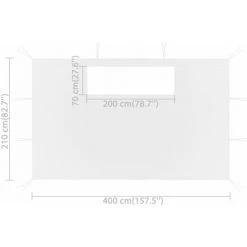 YOUTHUP Parois Latérales De Belvédère Avec Fenêtres 2 Pcs Blanc - Blanc 11 YOUTHUP Parois Latérales De Belvédère Avec Fenêtres 2 Pcs Blanc - Blanc -Pergola Soldes 33308712 5