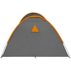 VidaXL Tente Igloo De Camping 650x240x190cm 8 Personnes Gris Et Orange - Gris -Pergola Soldes 33370477 5