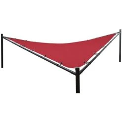 Couverture Pour Pergola HHG-338, Couverture De Remplacement Pour Auvent, 4x4m Polyester ~ Bordeaux -Pergola Soldes 33435839 4