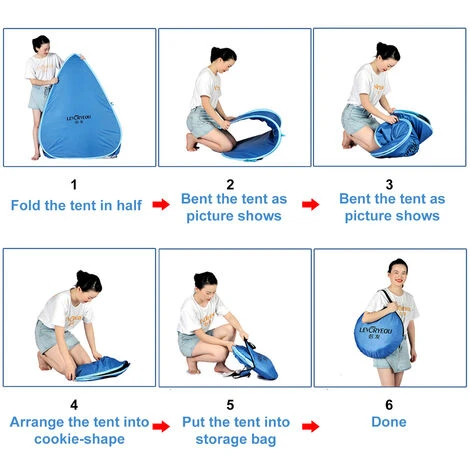 HAPPYSHOPPING Ouvrez Rapidement La Tente Sans Rideau, Bleu Ciel Bleu Combat 3-4 Personnes - Bleu Ciel Bleu Combat 3-4 Personnes 7 HAPPYSHOPPING Ouvrez Rapidement La Tente Sans Rideau, Bleu Ciel Bleu Combat 3-4 Personnes - Bleu Ciel Bleu Combat 3-4 Personnes – Image 5