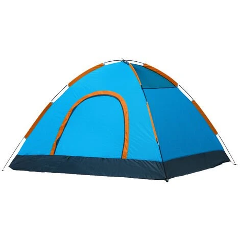 ILoveMilan Tente De Camping Ultra-Légère Pour 2-3 Personnes Facile à Installer Avec Sac De Transport Respirant & Imperméable & Anti-Insectes & Ventilée Tentes Pour Pique-Nique, Randonnée, Camping, Bleu Orange 3 ILoveMilan Tente De Camping Ultra-Légère Pour 2-3 Personnes Facile à Installer Avec Sac De Transport Respirant & Imperméable & Anti-Insectes & Ventilée Tentes Pour Pique-Nique, Randonnée, Camping, Bleu Orange