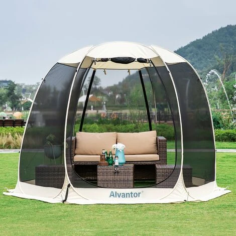 Alvantor Tente De Jardin, Moustiquaire Tonnelle De Réception Pour 4-6 Personnes, Pliable Pavillon Tente D'extérieur, Protection UV, Pour Fête Camping Jardin Plage 3 Alvantor Tente De Jardin, Moustiquaire Tonnelle De Réception Pour 4-6 Personnes, Pliable Pavillon Tente D'extérieur, Protection UV, Pour Fête Camping Jardin Plage