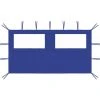 VidaXL Paroi Latérale De Belvédère Avec Fenêtres 4x2 M Bleu - Bleu 2 VidaXL Paroi Latérale De Belvédère Avec Fenêtres 4x2 M Bleu - Bleu -Pergola Soldes 33720962 1