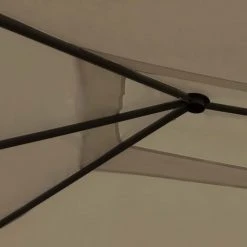 VidaXL Belvédère Avec Revêtement De Poteaux 3x4x2,6 M Taupe 160 G/m² - Taupe -Pergola Soldes 33912583 3