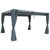 HESPERIDE Jeu De 4 Rideaux Pour Tonnelle Palmeira 3 X 3 M Ardoise - Ardoise -Pergola Soldes 3398921 1